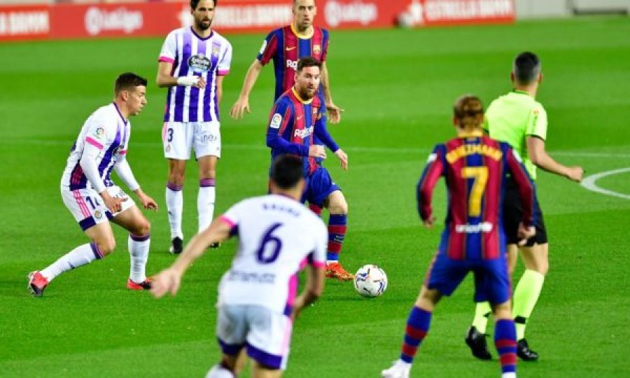 Kundër Valladolidit, Messi dështoi të shënojë apo asistojë për herë të parë që prej 16 dhjetorit