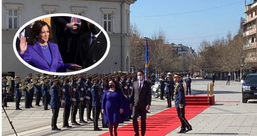 Ngjyra vjollcë dhe pelerina pas, a e dini çfarë domethënie ka veshja që presidentja e zgjodhi në ditën e inaugurimit?