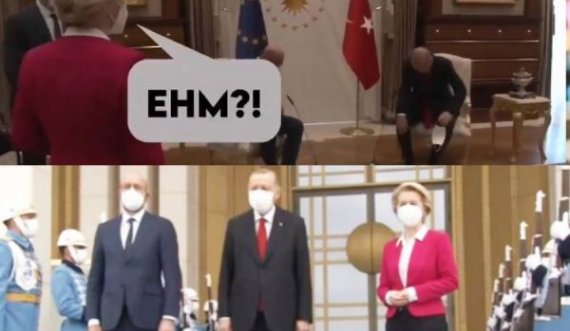 Video bëhet virale: Erdogan lë Ursula von der Leyen në këmbë 