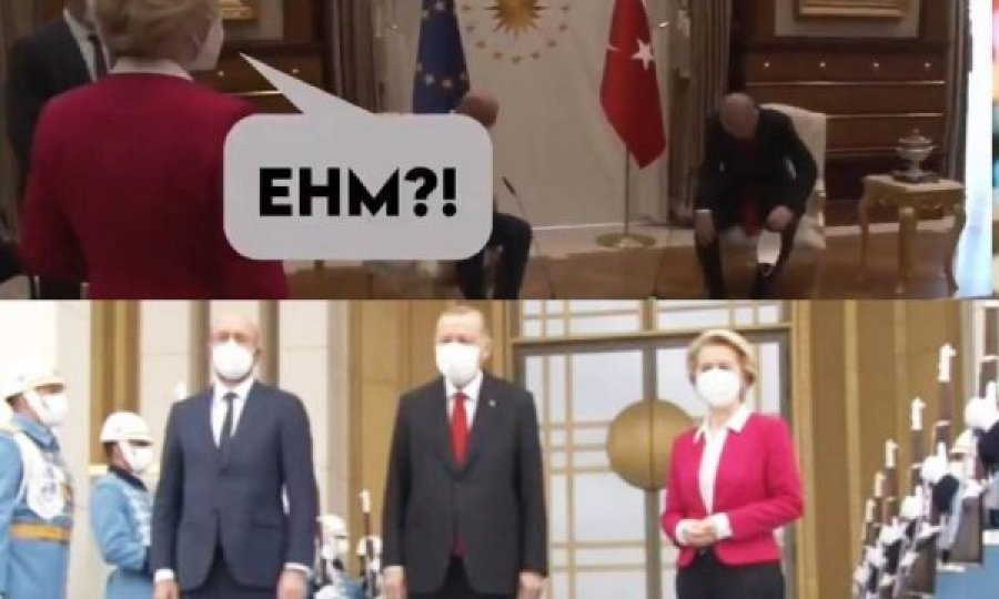  Video bëhet virale: Erdogan lë Ursula von der Leyen në këmbë 