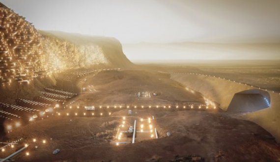  Pamjet e para nga qyteti që mund të ndërtohet në planetin Mars 