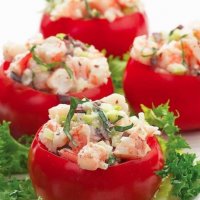 Receta e Cekës - Domate të mbushura me proshutë