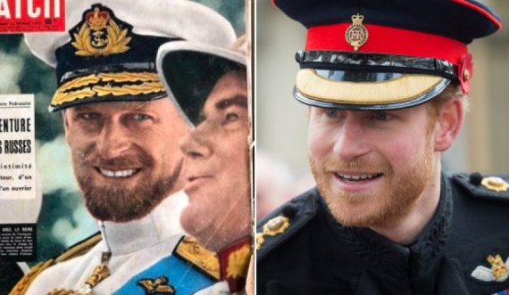 Shikoni ngjashmërinë e madhe të Princ Harry-t dhe gjyshit Princ Philip në të 30-tat e tij 