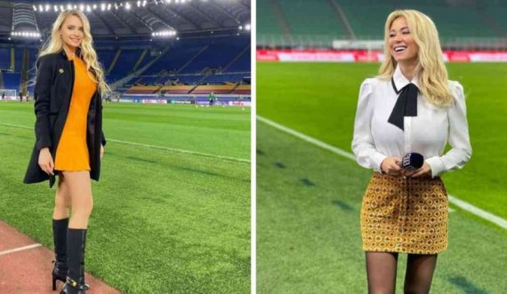  Olga, gazetarja ukrainase që po 'çmend' botën e futbollit 