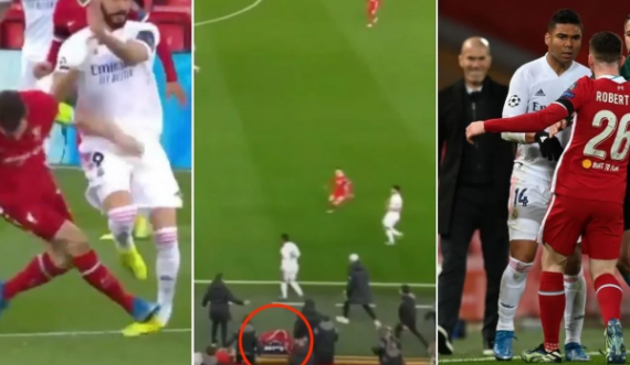 Pamje kur Casemiro u hakmor ndaj Milnerit dhe i tërë Liverpooli u tërbua e Zidane po qeshte