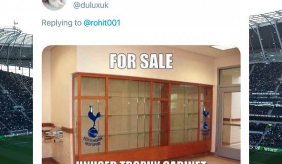 Tottenhami po përfundon keq,  e tall edhe sponsori i ri për kabinetin e zbrazët të trofeve