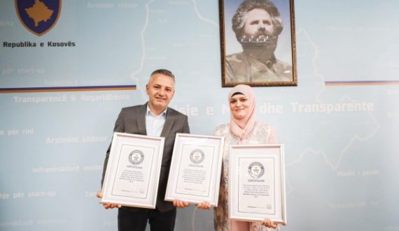 Komuna e Skenderajt nderon Arbnora Fejza-Idrizin e cila theu rekordin Guinness
