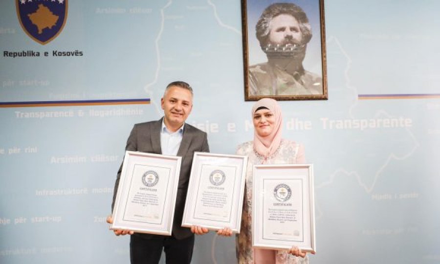 Komuna e Skenderajt nderon Arbnora Fejza-Idrizin e cila theu rekordin Guinness