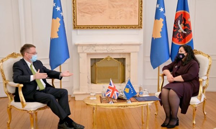 Presidentja Osmani takon ambasadorin e Britanisë Nicholas Abbott