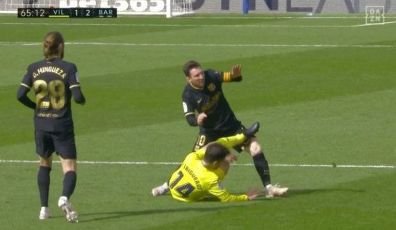 Ndërhyrja brutale e lojtarit të Villarrealit që ka mundur t’ia humbë sezonin Messit