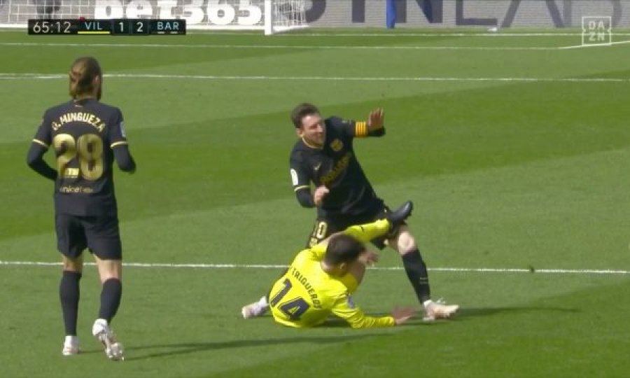Ndërhyrja brutale e lojtarit të Villarrealit që ka mundur t’ia humbë sezonin Messit