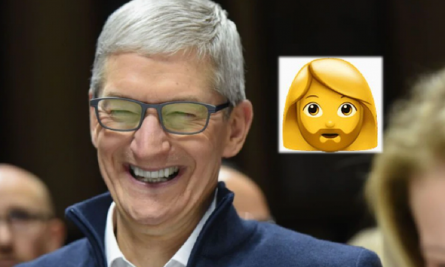 Apple e fut në listën e emoji-ve edhe gruan me mjekër