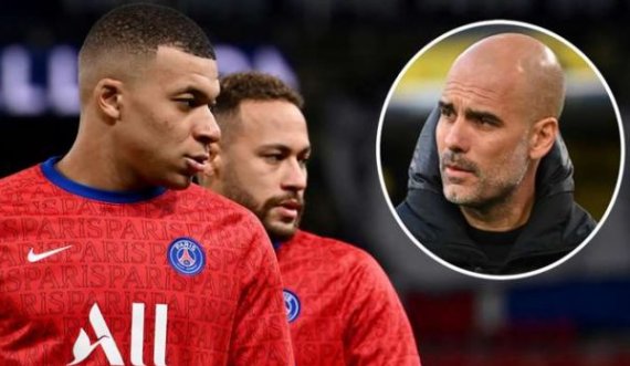 “Fle më mirë kur s’mendoj për Neymarin dhe Mbappen” – Guardiola synon ta ndalë dyshen e PSG-së