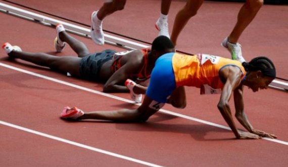 Hassani e rimerr veten nga rrëzimi i papritur dhe nga vendi i 11-të del e para në 1500m vrapim