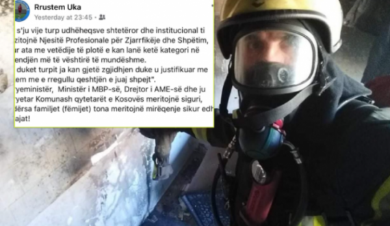  Zjarrfikësi kosovar shpërthen ndaj krerëve të shtetit: Na latë në gjendjen më të vështirë 
