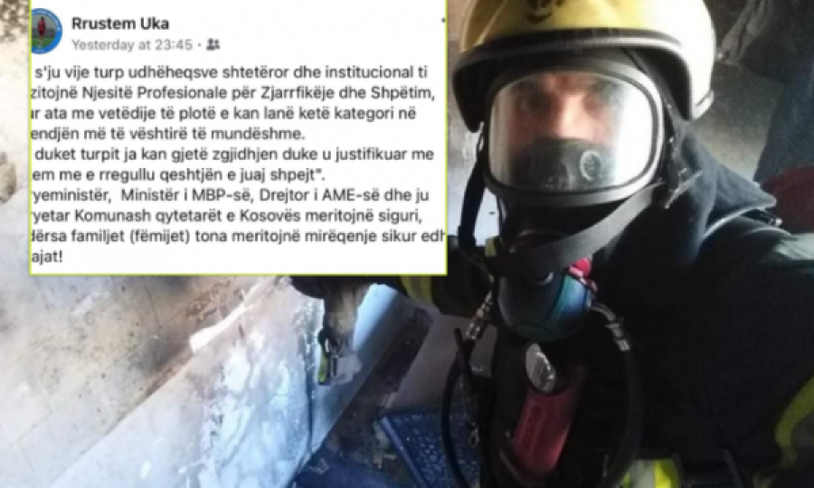  Zjarrfikësi kosovar shpërthen ndaj krerëve të shtetit: Na latë në gjendjen më të vështirë 