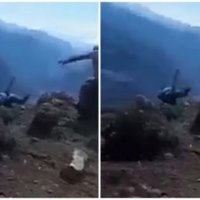 Dhëndri filmon rastësisht vjehrrën duke rënë nga shkëmbi 70 metra i lartë