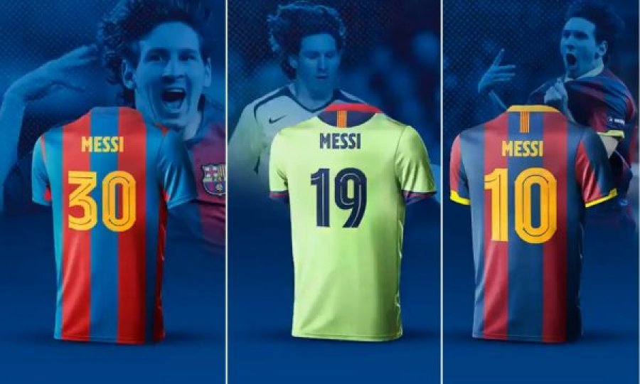“Faleminderit që e keni përfaqësuar fanellën tonë me krenari”, Barça zbulon të gjitha fanellat që i ka veshur Messi