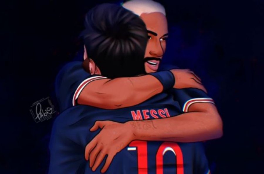 Neymar reagon ndaj lajmeve që lidhin Messin me PSG-në