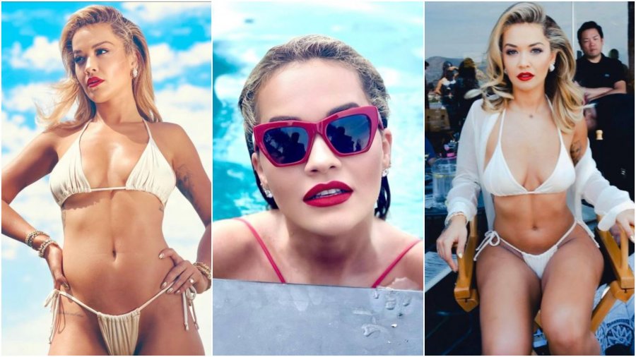 Rita Ora bëhet pjesë e kalendarit prestigjioz, këngëtarja pozon topless brenda një vaske