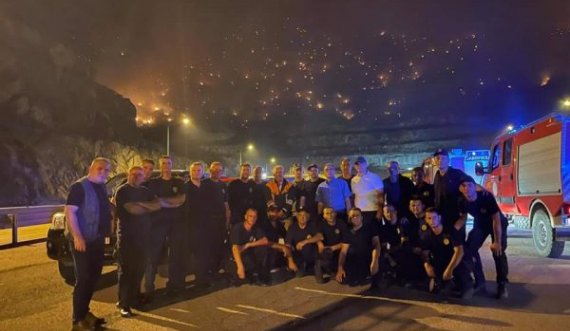  Sveçla fotografi me pamje nga zjarri në Kalimash, thotë se e pa në sy të zjarrfikësve dashurinë për Shqipërinë 