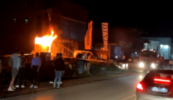 Përfshihet nga zjarri një lokal në Istog