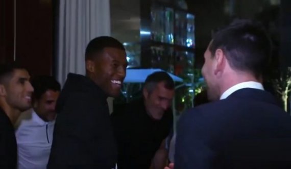 Momenti kur Messi takohet me Hakimin, Wijnaldumin, Pochettinon…!