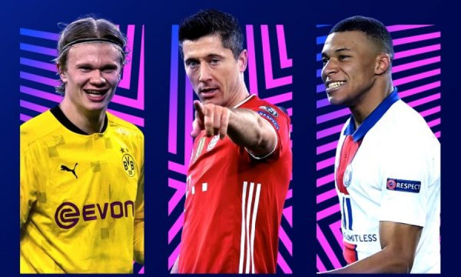 Haaland, Lewandowski apo Mbappe? UEFA nominon më të mirët e vitit