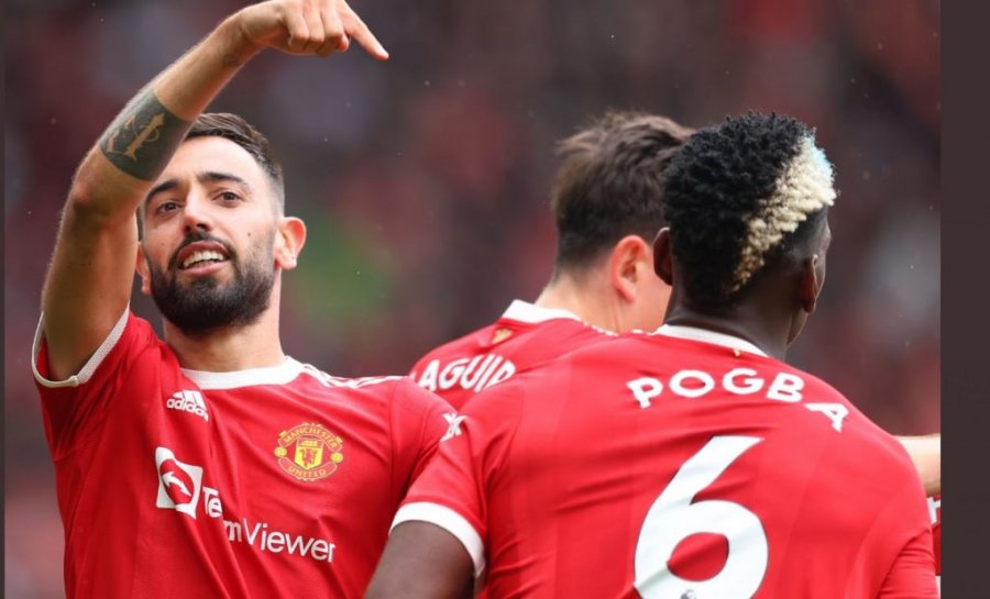 Fernandes e Pogba shkruajnë histori me United