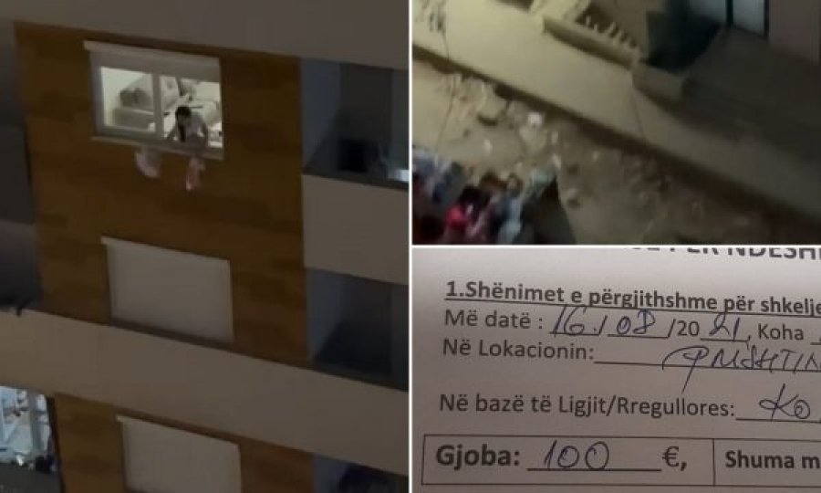 Gjobitet me 100 euro qytetarja që hodhi bërllokun nga dritarja