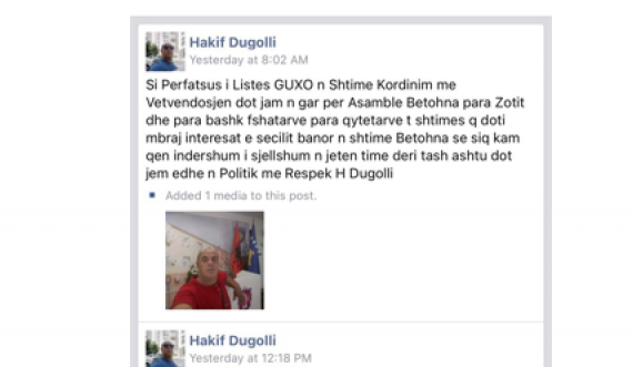 Kandidati për asamblist i VV-Guxo masakron gjuhën shqipe, pastaj dikush ia përmirëson postimin