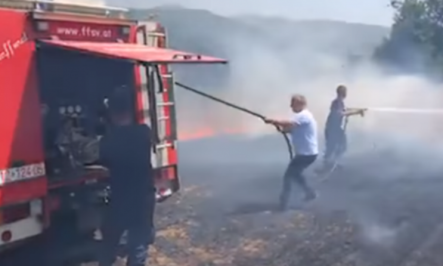 Zjarrfikësit zotohen se deri në mëngjes do t’i shuajnë zjarret që kapluan malet e Suharekës