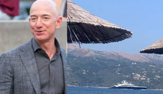 Pamje të reja nga jahti luksoz i Jeff Bezos në Sarandë