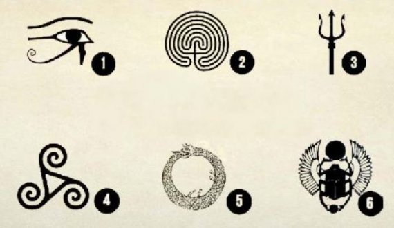Zgjidhni një nga këto simbole të lashta dhe zbuloni kuptimin që fshihet pas tij