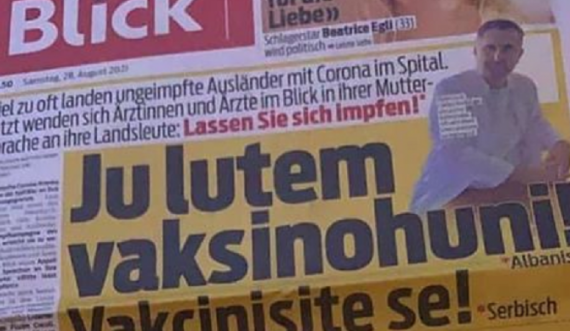 Shqiptarët rrisin numrat e të hospitalizuarve pas pushimit, gazeta zvicerane u drejtohet shqip: Ju lutem vaksinohuni!