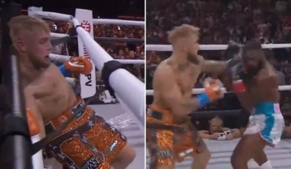 Jake Paul mposht ish-kampionin e UFC, Tyron Woodley në një meç që u dashtë ndërhyrja e gjyqtarëve