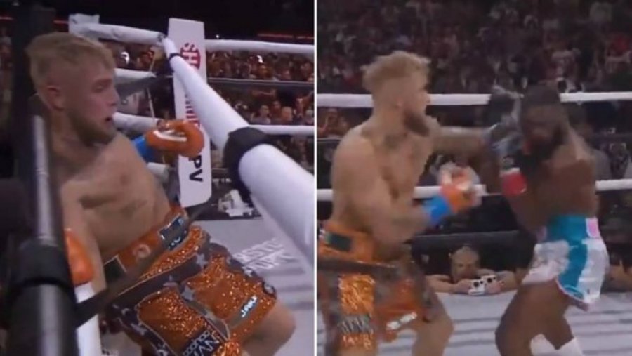 Jake Paul mposht ish-kampionin e UFC, Tyron Woodley në një meç që u dashtë ndërhyrja e gjyqtarëve