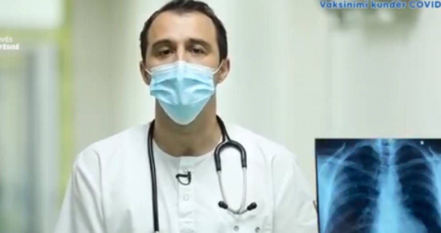 Ministria e Shëndetësisë publikon një video se si duken mushkëritë e personave të vaksinuar dhe atyre të pavaksinuar 