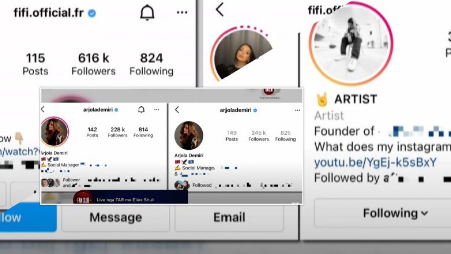 Nga Fifi te Donald Veshaj – shifrat e mëdha të ndjekësve që banorët fituan në Instagram nga spektakli Big Brother VIP