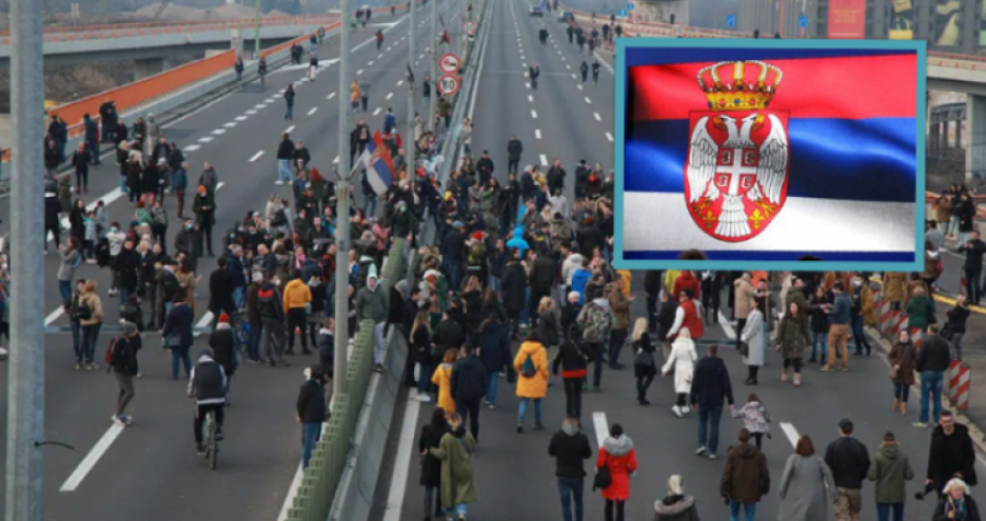Bllokohet Serbia, qytetarët në rrugë e ura