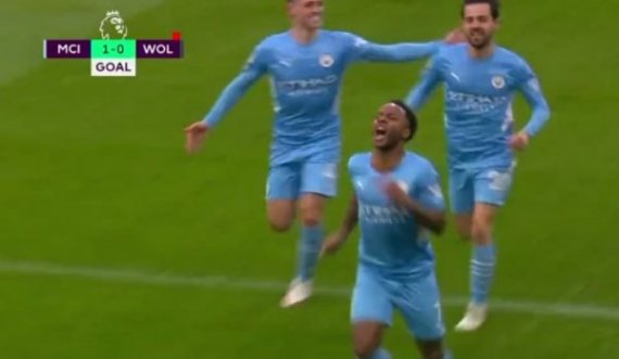 Sterling e kalon Man Cityn në epërsi