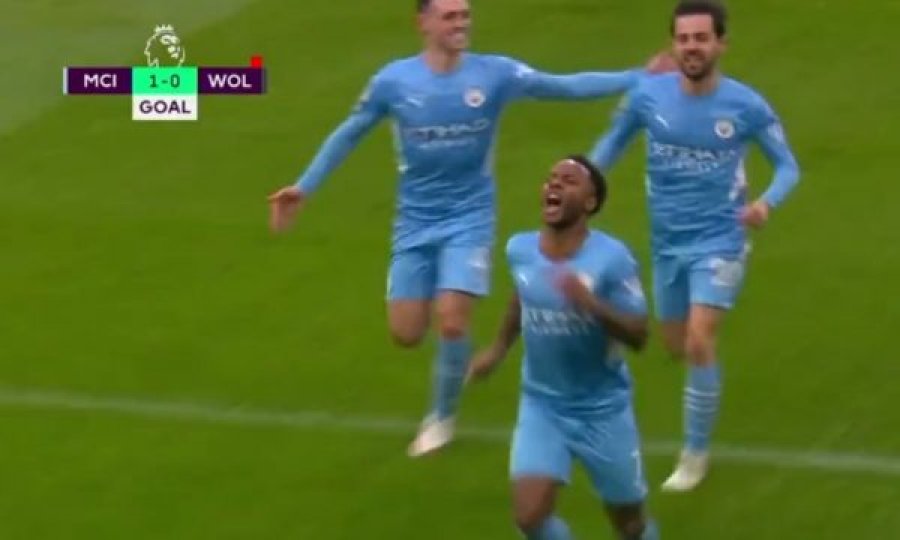 Sterling e kalon Man Cityn në epërsi