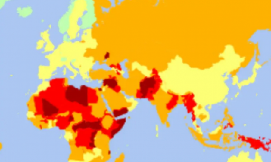 Publikohet lista e shteteve më të rrezikshme për vitin 2022, si cilësohet Kosova