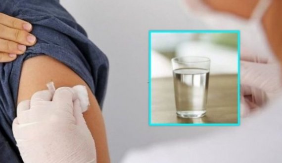 Rekomandohet ta pini një gotë ujë para vaksinimit kundër koronavirusit