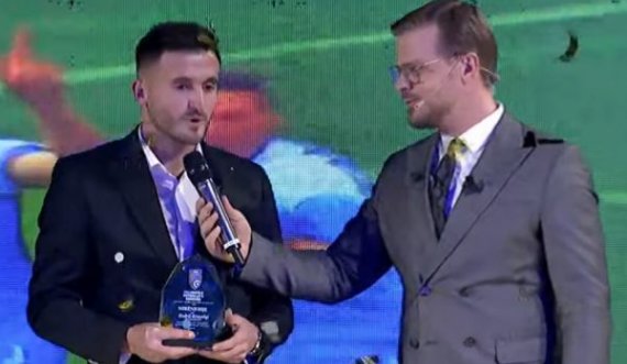 Endrit Krasniqi, futbollisti më i mirë i Superligës për vitin 2021