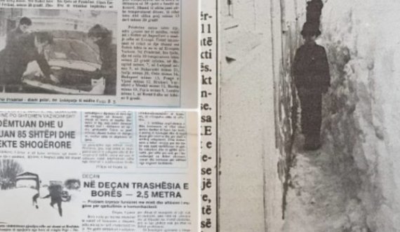 Dimri i vitit 1985, në Deçan bora kishte arritur trashësi deri në 2 metra e gjysmë