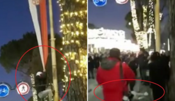 Dalin në gjyq dy protestuesit e Berishës që dogjën flamurin serb në Tiranë