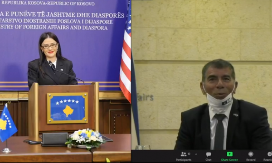 Ministri i Jashtëm i Izraelit zbulon pllakën me mbishkrimin “Ambasada e Kosovës në Jerusalem”