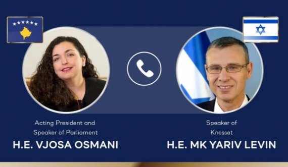 Një ditë pas njohjes, Vjosa Osmani flet në telefon me kryetarin e Kuvendit të Izraelit