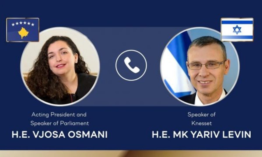 Një ditë pas njohjes, Vjosa Osmani flet në telefon me kryetarin e Kuvendit të Izraelit